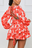 Cut-Out Pattern Mini Dress