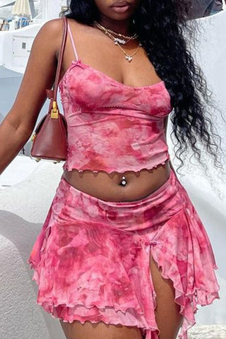 Flirty Ruffle Skirt Set