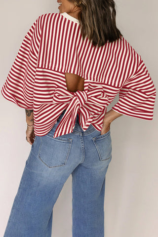 Striped Drop Shoulder Tee