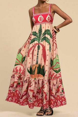Boho Tiered Summer Maxi Dress