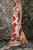 Floral Cutout Maxi Dress