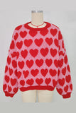 Heart Pattern Sweater