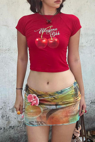 Cropped Graphic Tee