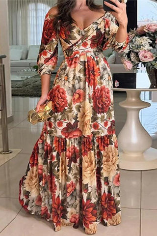 Floral Maxi Casual Dress