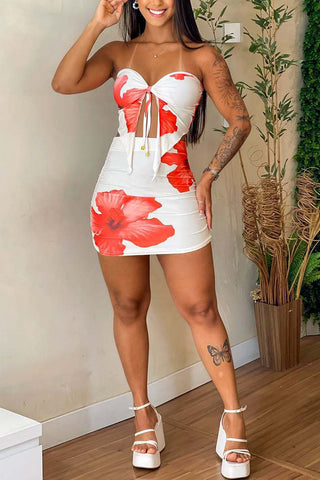 Elegant Floral Skirt Set