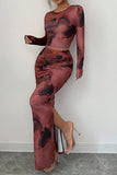 Artistic Print Skirt Set