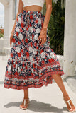 Floral Tiered Maxi Skirt