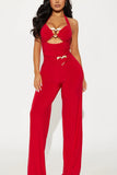 Heart Cut-Out Jumpsuit