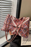 Chic Woven Chain Strap Bag