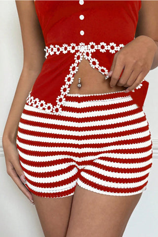 Striped Casual Shorts