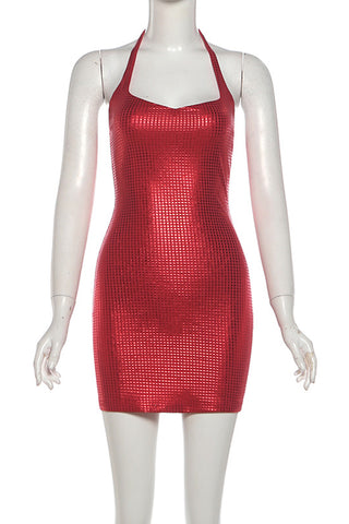 Halter Bodycon Mini Dress