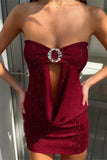 Sparkle Strapless Mini Dress