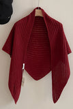 Ribbed Knit Shawl Wrap