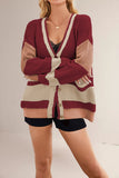 Button-Up Chevron Cardigan