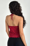 Polka Dot Halter Neck Camisole