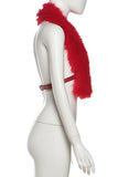 Faux Fur Buckled Shoulder Wrap