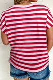 Striped V-Neck T-Shirt
