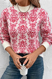 Floral Pattern Sweater