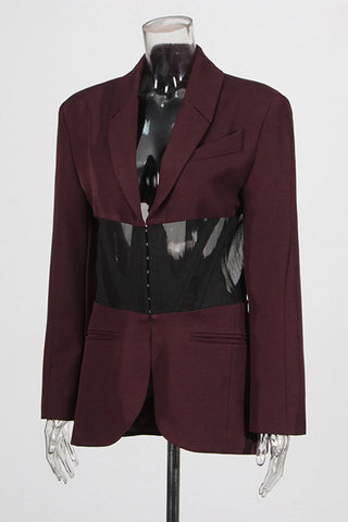 Structured Corset-Style Blazer