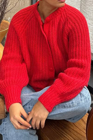 Cozy Button-Up Knitted Cardigan