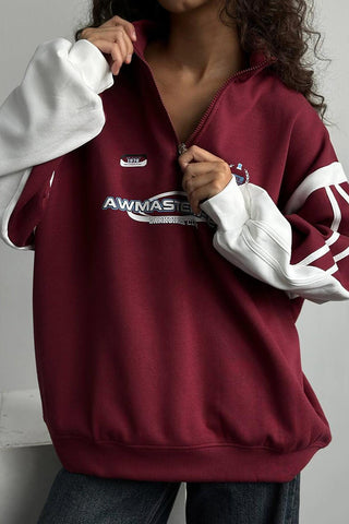 Quarter-Zip Colorblock Pullover