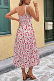 Floral Spaghetti Strap Casual Dress