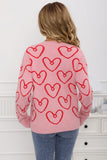 Heart Patterned Sweater