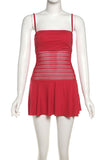 Strappy Knit Casual Dress