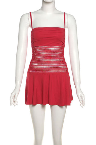 Strappy Knit Casual Dress