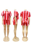 Striped Two-Piece Short Set