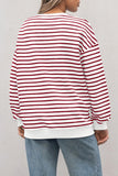 Striped Crew Neck Sweatshirt