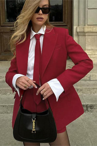 Elegant Blazer and Shorts Set