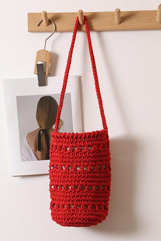 Handwoven Straw Shoulder Bag