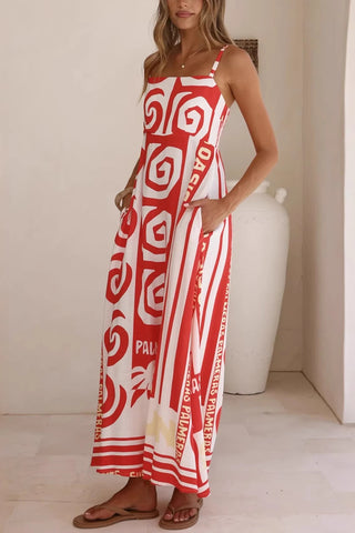 Stylish Patterned Maxi Dress