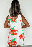 Tie-Back Floral Babydoll Dress