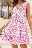 Boho V-Neck Mini Dress