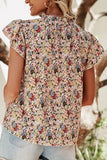 Flutter Sleeve Floral Top