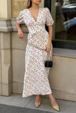 Floral Wrap Maxi Dress for Vacations