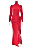 Elegant High-Neck Evening Gown