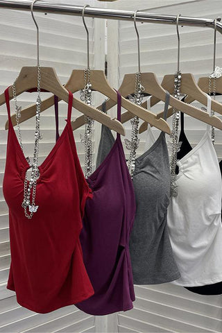 Chic Ring-Detail Tank Top