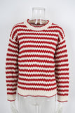 Chevron Pattern Knit Sweater