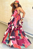 Flowing Ruffle Tiered Dress