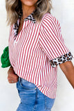 Striped Button-Up Blouse