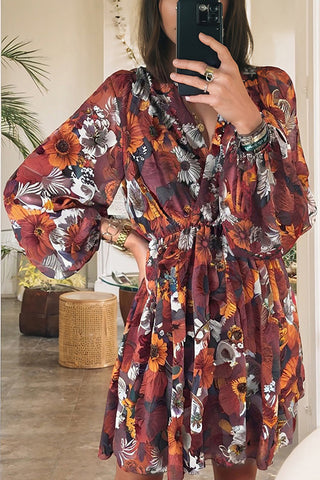Floral Print Casual Dress