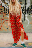 Halter Neck Bohemian Casual Dress