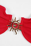 Elegant Bikini Set with Sun Accent