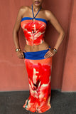 Halter Maxi Skirt Set