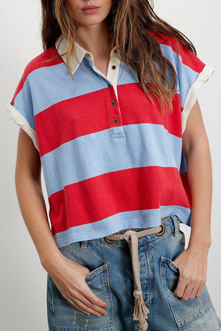 Striped Polo T-Shirt