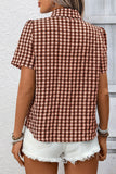 Button-Up Plaid Shirt