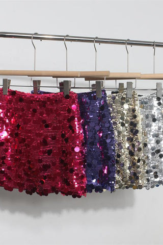 Sequin Mini Skirt